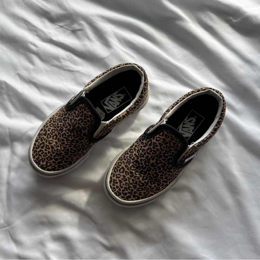 Vans Kids Leopard Slip-On Shoes